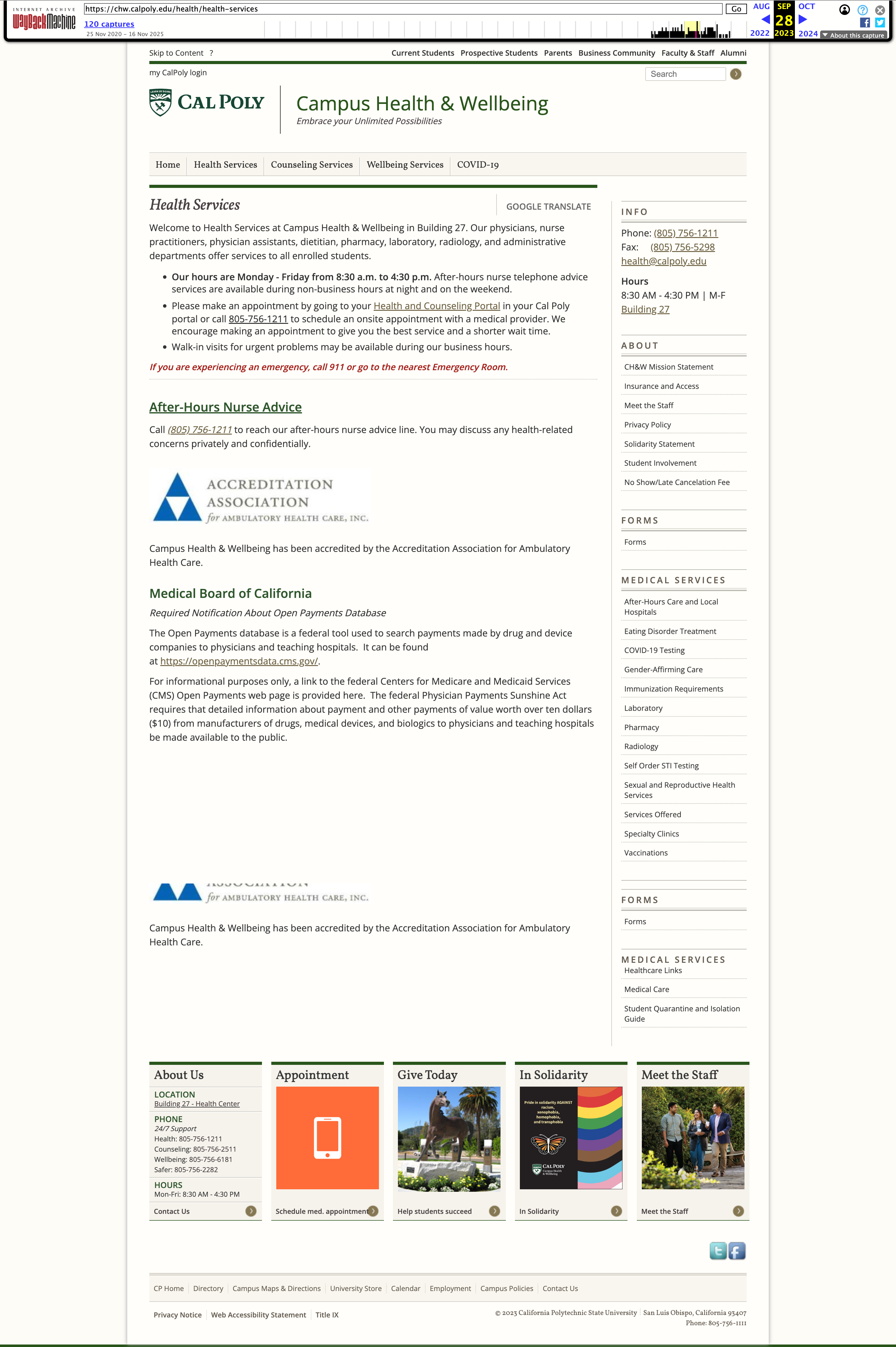 Original high-traffic page before redesign