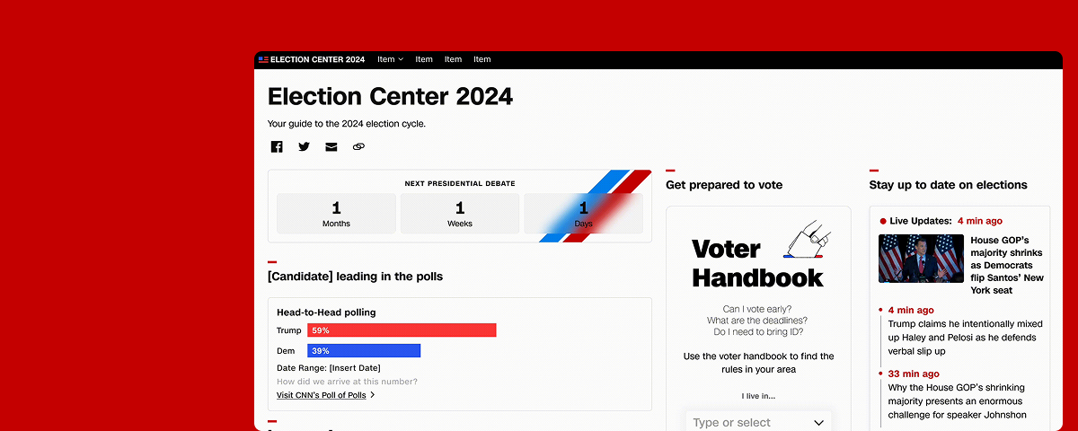 CNN Election center snippet