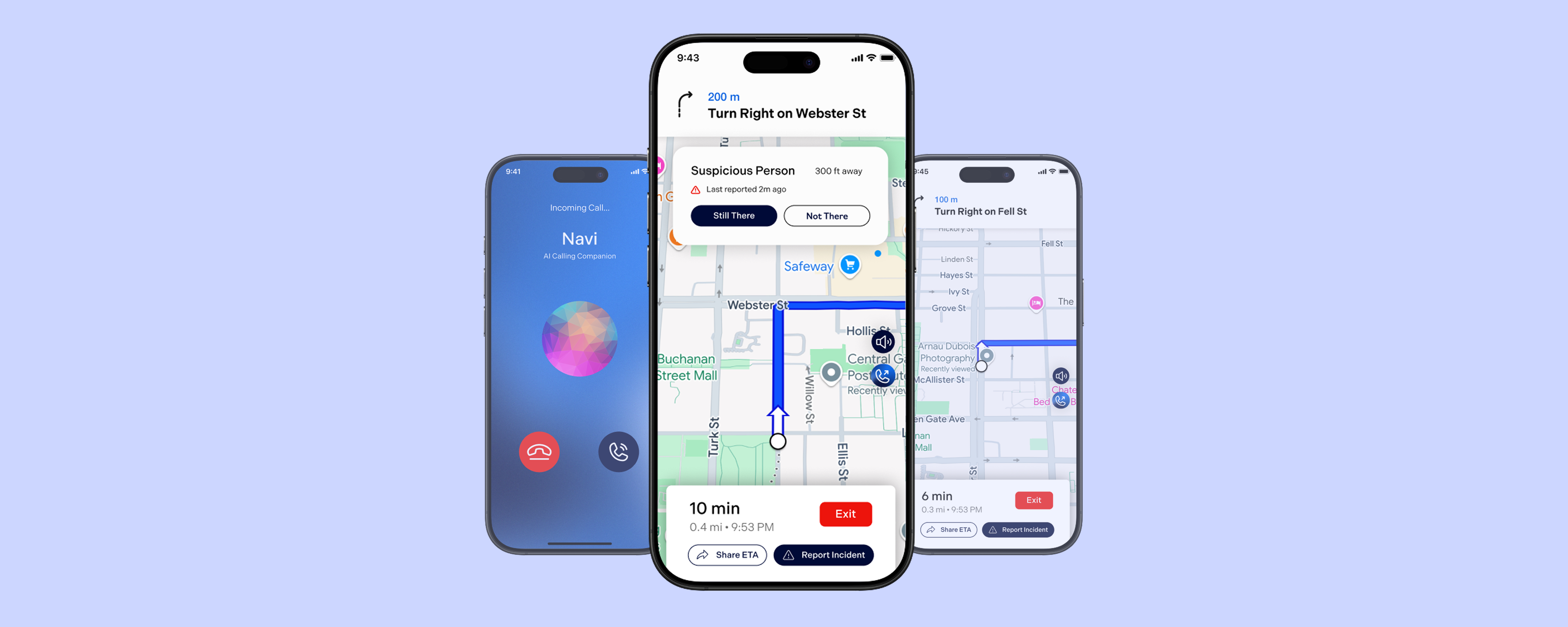 Navi — pedestrian app preview